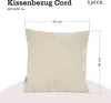 Housses de coussin, lot de 2, en tissu CORD (40 x 40 cm), Voir les images du produit 4
