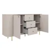 AX LIVING Commode Halay beige, 2 portes et 3 tiroirs Voir les images du produit 4