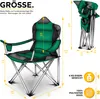 TRESKO Campingstuhl Grün faltbar bis 150 kg | Angelstuhl Produktbild-Vorschau 5