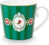 PIP STUDIO Love Birds Medallion Henkelbecher Stripes grün Produktbild-Vorschau 1