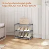 WOLTU Schuhregal schmal 3 Ebenen, Metall, für 6 Paar Produktbild-Vorschau 9