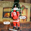 Père Noël sur une échelle, éclairage LED multicolore, PLUS Voir les images du produit 9