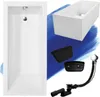 Badewanne Rechteck Set 5in1 160x70 mit Premium Produktbild-Vorschau 1