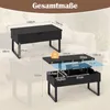 COSTWAY Couchtisch Höhenverstellbar, 3 in 1 Wohnzimmertisch Produktbild-Vorschau 3