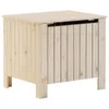 vidaXL Truhlica s vekom RANA 60x49x54 cm z masívneho Náhľad obrázku produktu 1
