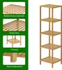 Étagère en bambou 5 niveaux Meuble de rangement Charge max. Voir les images du produit 1