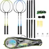 Nrz014 Set Acciaio / Badminton 4 Racquette + 3 Palline + Anteprima dell’immagine prodotto 1