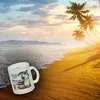 Faultier am Strand Glas Tasse mit Spruch Don't hurry - be Produktbild-Vorschau 3