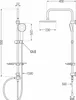 Ensemble de douche T33 blanc/chrome (798333393-21) Voir les images du produit 2