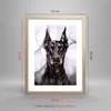 Gerahmtes Poster - Rahmen in heller Eiche - Hund Produktbild-Vorschau 5