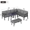Merax Gartenmöbel-Set für 8 Personen, Garten-Essgruppe mit Produktbild-Vorschau 8