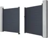 Drehtor NAZARIO, Aluminium massiv, anthrazitfarbig - 350 × Produktbild-Vorschau 3