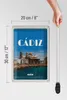 Blechschild Reise 20x30cm Retro Cadiz Spain Altstadt Meer Produktbild-Vorschau 5
