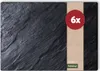 Set di 6 tovagliette lavabili effetto ardesia effetto Anteprima dell’immagine prodotto 1