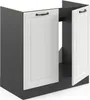 Meuble bas sous-évier Vicco R-Line Blanc campagne 80cm sans Voir les images du produit 4