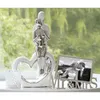 GILDE Dekofigur Figur Romanze weiß, silber H. 33,5 cm,36152 Produktbild-Vorschau 3