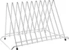 A silver metal rack for holding cutting boards. Anteprima dell’immagine prodotto