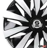 Satz Sparco Radzierblenden Lazio 16-Zoll Schwarz/Silber Produktbild-Vorschau 7