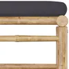 11-tlg. Garten-Lounge-Set mit Dunkelgrauen Kissen Bambus Produktbild-Vorschau 10