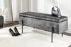 riess-ambiente Moderne Truhenbank LOFT 100cm grau Samt Produktbild-Vorschau 2