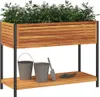 vidaXL Bac à plantes avec étagère 110x45x80 cm bois massif Voir les images du produit 3