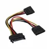 PC Y Stromkabel/Stromadapter, SATA 1x Buchse zu 2x Stecker Produktbild-Vorschau 3