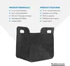Kosz filcowy Rubberneck z uchwytami - Wymiary 25 x 35 x 35 Podgląd zdjęcia produktu 3