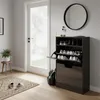 Scarpiera Relaxdays con ripiano, L x P x A 102x60x24 cm, Anteprima dell’immagine prodotto 2