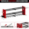 FABATO 3-Ebenen Werkzeug-Wandhalterung Rot mit 8 Produktbild-Vorschau 6