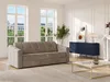 Schlafsofa mit Matratze 3-Sitzer - Strukturstoff - Taupe - Produktbild-Vorschau 2