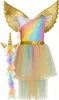 Kruzzel 26676 Costume da unicorno di Carnevale 110 - 116 cm Anteprima dell’immagine prodotto 1