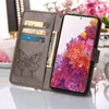 Galaxy S20 FE 4G Hülle, Schmetterling Prägung Flip Leder Produktbild-Vorschau 5