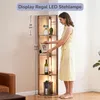 EDISHINE Stehlampe mit 4 Holz-Regal, LED Dimmbar Produktbild-Vorschau 5