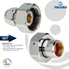 tecuro Waschtischzähler Verschraubung 3/4 Zoll ÜWM x 3/8 Produktbild-Vorschau 2