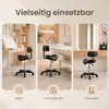 SONGMICS Sattelhocker, Ergonomischer Rollhocker aus Produktbild-Vorschau 5