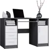 Schreibtisch Delta Anthrazit Weiss 120 Cm 3 Schubladen Produktbild-Vorschau 4