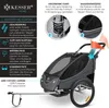 KESSER® Kinderanhänger Fahrradanhänger 360° Drehbar mit Produktbild-Vorschau 3