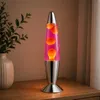 LED Lavalampe - inkl. LED - Glas/Metall - Chrome - 36cm, Produktbild-Vorschau 3