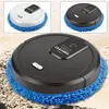 A collage of three robotic vacuum cleaners, two in inset boxes and one larger in the foreground, on a light-colored floor with debris. Náhled obrázku produktu