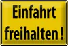 Blechschild Einfahrt freihalten, 30 x 20 cm, Blechschilder Produktbild-Vorschau 1