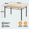 CASARIA® Esstisch mit 4 Stühlen Holz 5-tlg Set Metall Produktbild-Vorschau 5