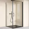doporro Eck-Duschkabine 90x90x195cm Eckdusche in schwarz Produktbild-Vorschau 1
