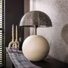 AnLi Style Tischlampe Sphere 1-flammig / Mattbeige Produktbild-Vorschau 3
