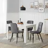 Homestyle4u 2329, čalouněné židle sametová sada 6 židlí do Náhled obrázku produktu 5