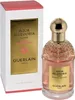 A bottle of Guerlain Aqua Allegoria Forte Rose Rosewood EDP and its packaging are displayed against a white background. Voir les images du produit