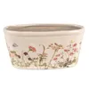 Clayre & Eef Pot de fleurs 23x10x11 cm Rose Beige Céramique Voir les images du produit 1