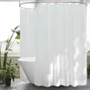 Extra Breiter Textil Duschvorhang Weiß 300x200 Anti Produktbild-Vorschau 1