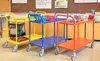 Kongamek Etagenwagen mit 2 Böden 900x440mm in Gelb mit Produktbild-Vorschau 2