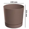 Pot de fleurs avec soucoupe Ø23,9 cm Hauteur 23,1 cm Rond Voir les images du produit 2