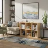 Relaxdays Boekenrek, kubusvorm, lichtbruin Productafbeelding-voorbeeld 2